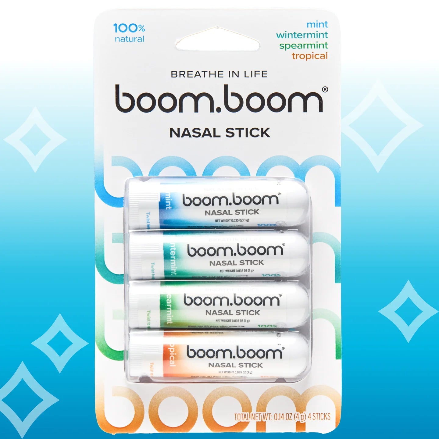 BoomBoom Nasal Stick 4 Pack