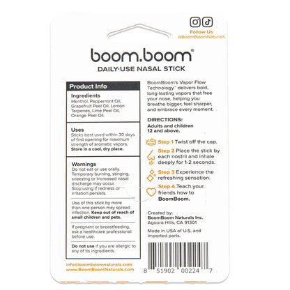 BoomBoom Nasal Orange Stick